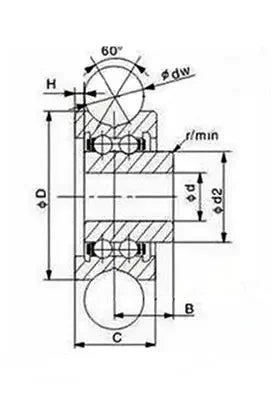 SG66U U-Groove Sealed Track Ball Bearing 6x22x10mm