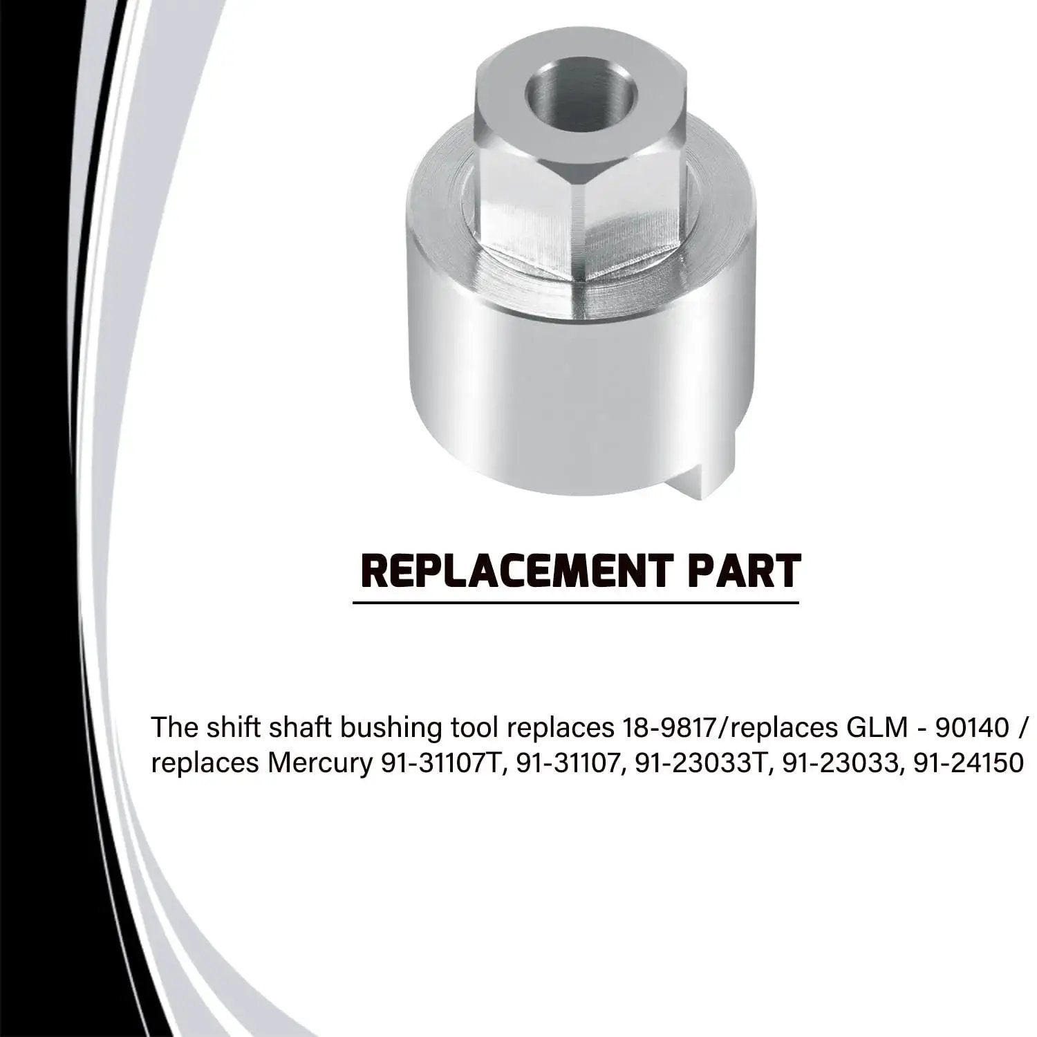 Heavy Duty Shift Shaft Bushing Tool For Mercury Mariner Mercruiser Outboards Replaces 18 9817 GLM 90140 Part Image