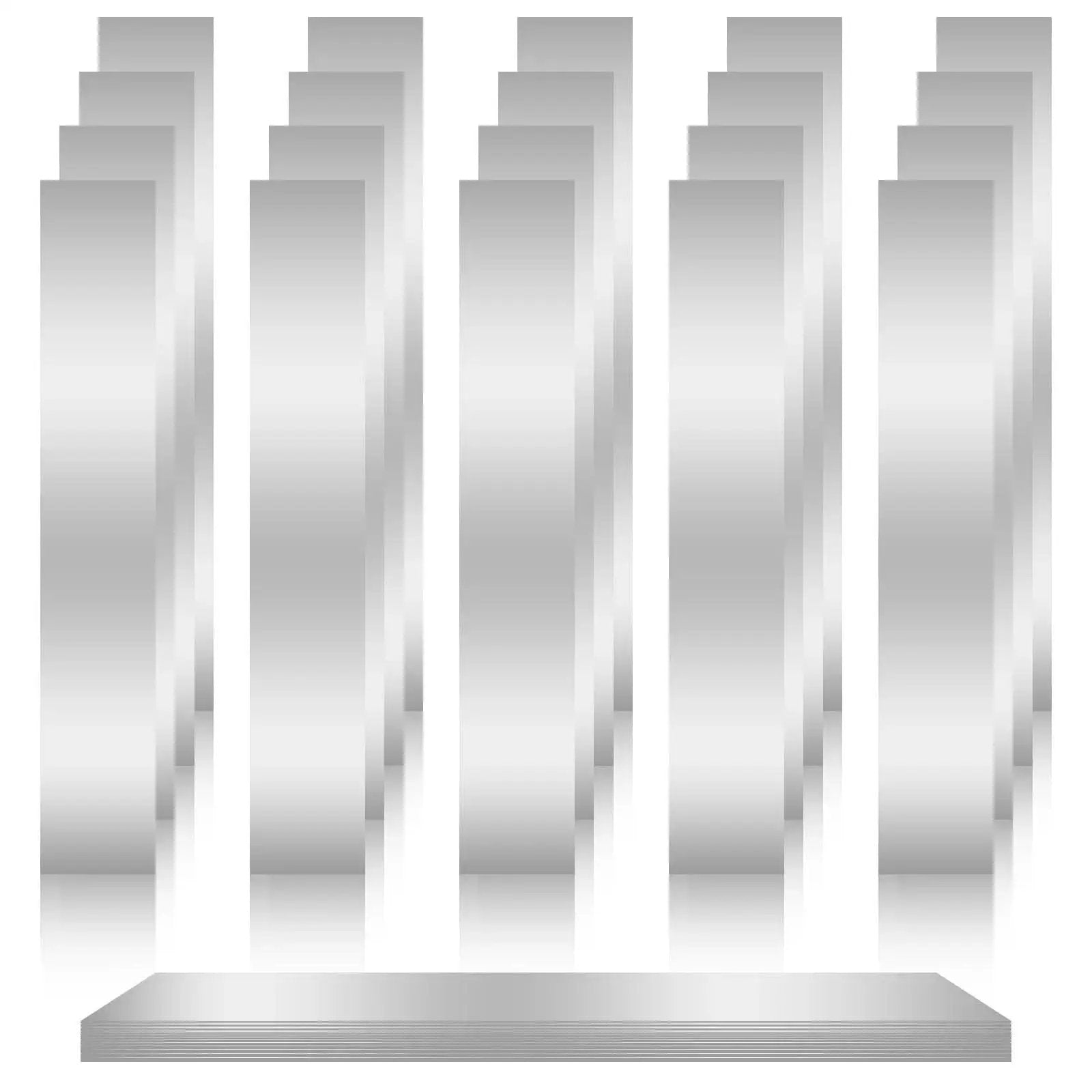 Shim Stock Assortment Kit MILYARD, 20 Pcs 304 Stainless Steel Shims for leveling, gap filling, trim work, fine finishing view