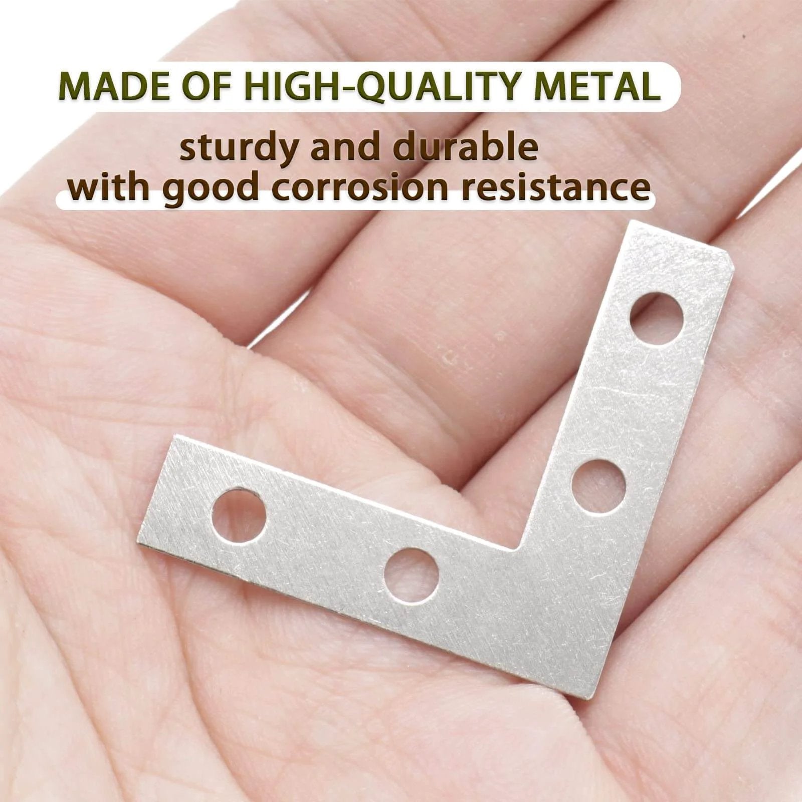 ✝️ 40 Pack Silver L Corner Brackets, 1.5x1.5inch Small Decorative Iron Corner Braces for Wood, Metal Flat Bracket Braces