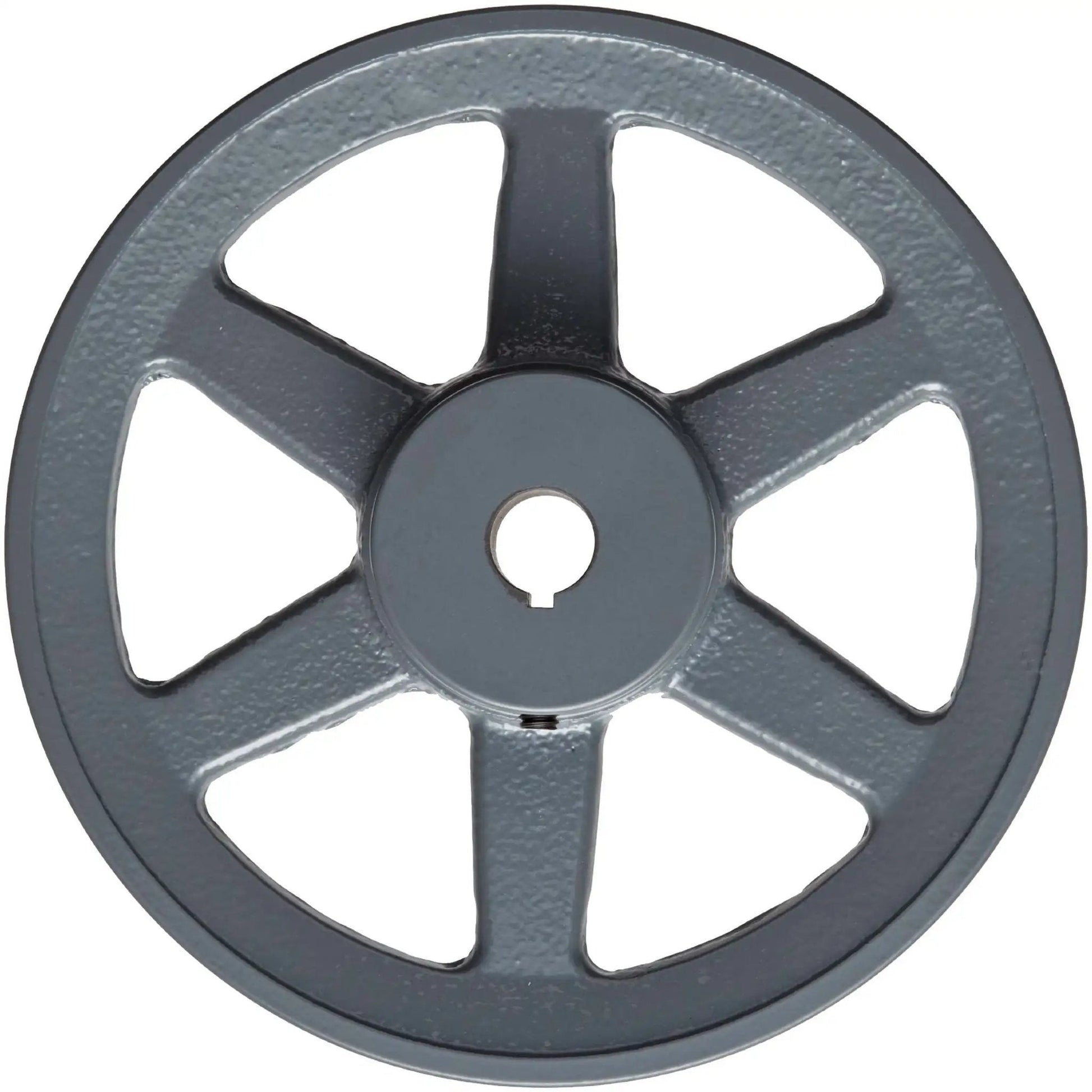 Bored-To-Size V-Belt Sheave For Classic V-Belt Drives, 5.45 In Outside Diameter, 0.5 In Bore, Single-Groove Cast Iron Housing, AK5612