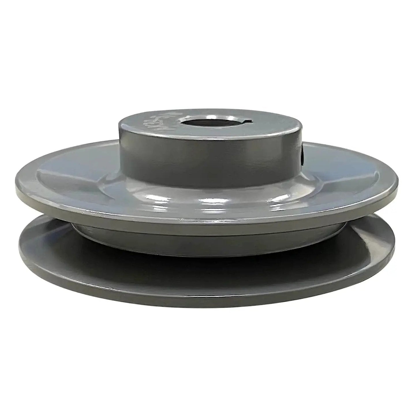 Single Groove V Belt Pulley Three Point Seven Five Inch Outside Diameter Grey Cast Iron Fixed Bore For Five Eighth Inch Shaft A Belt Section 4L Compatible V Belt Sheave Durable Corrosion Resistant For Heavy Duty Shop Use.