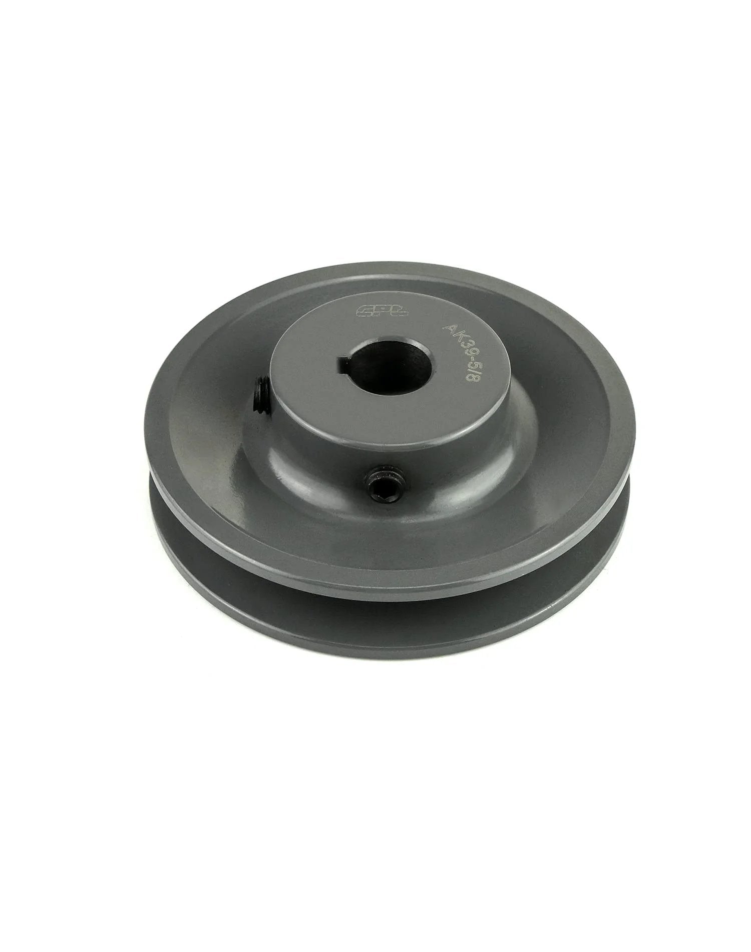 3.75 Inch V Belt Pulley With One Groove Fixed Bore Five Eighths Inch Cast Iron For V Belt 4L A AX Belt Sections Anti Corrosion Durable Shaft Fit Ideal For Small Machinery And Power Transmission