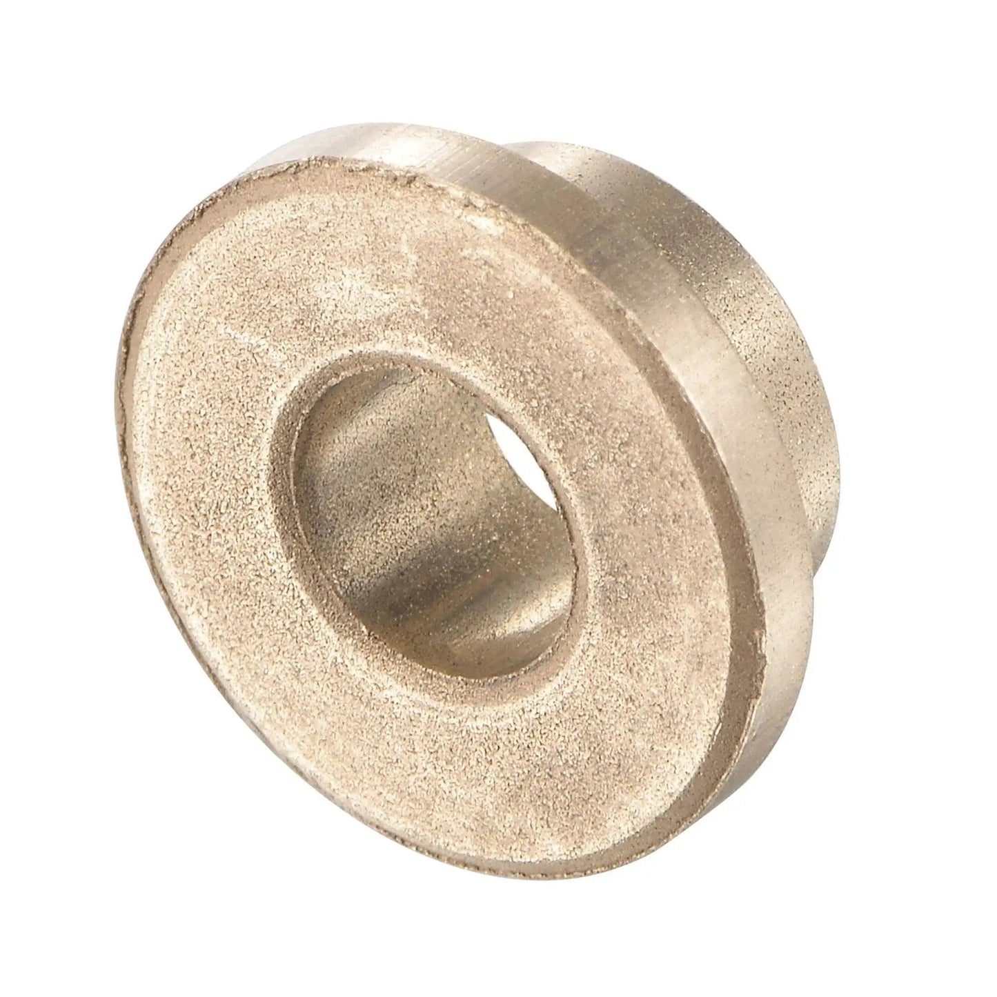 Flange Sleeve Bearings For 6mm Bore 10mm OD 6mm Length With 14mm Flange Diameter And 2mm Flange Thickness Sintered Bronze