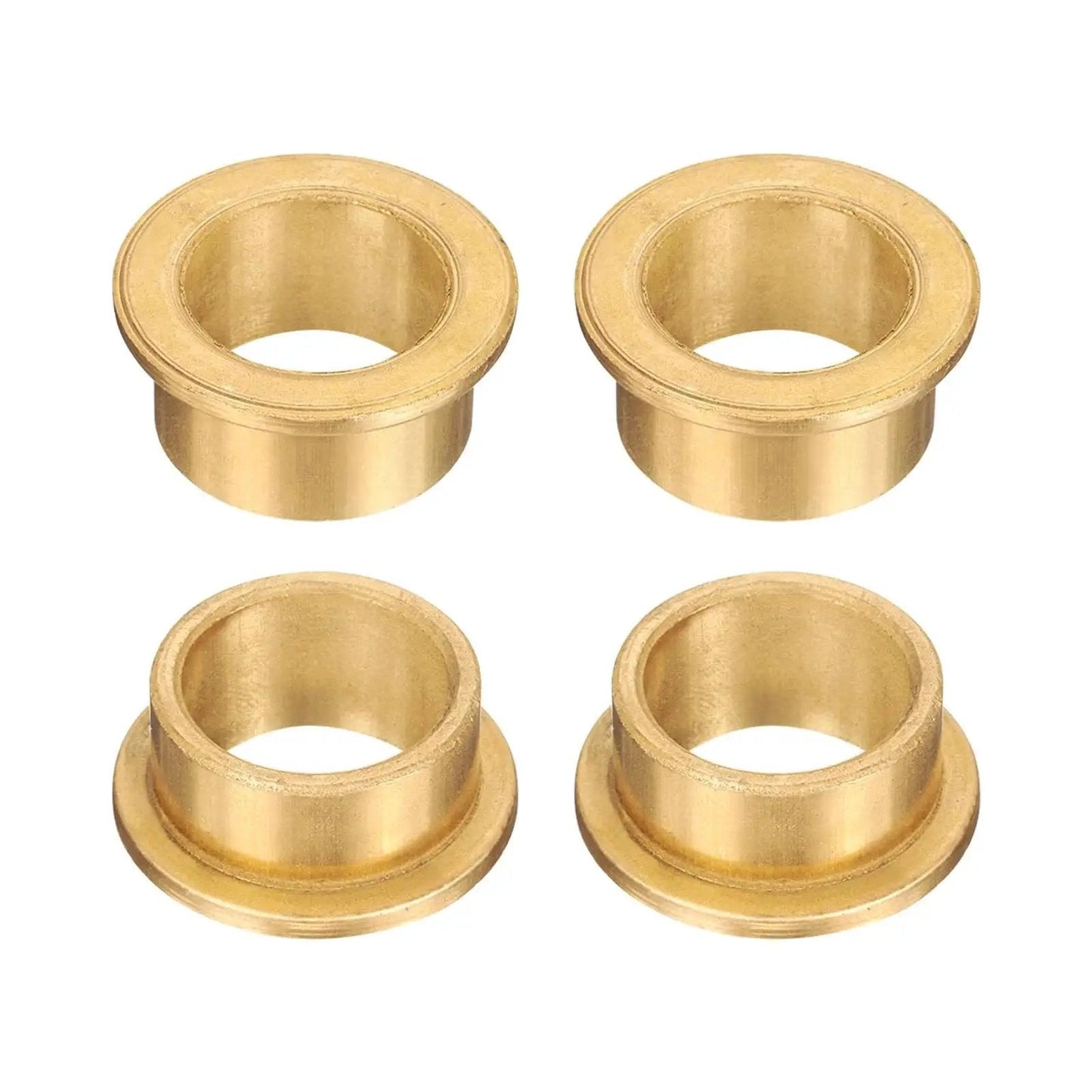 4 Piece Sintered Bronze Flange Sleeve Bearings With 16mm Bore 20mm Outer Diameter 10mm Length 25mm Flange Diameter And 2mm Flange Thickness