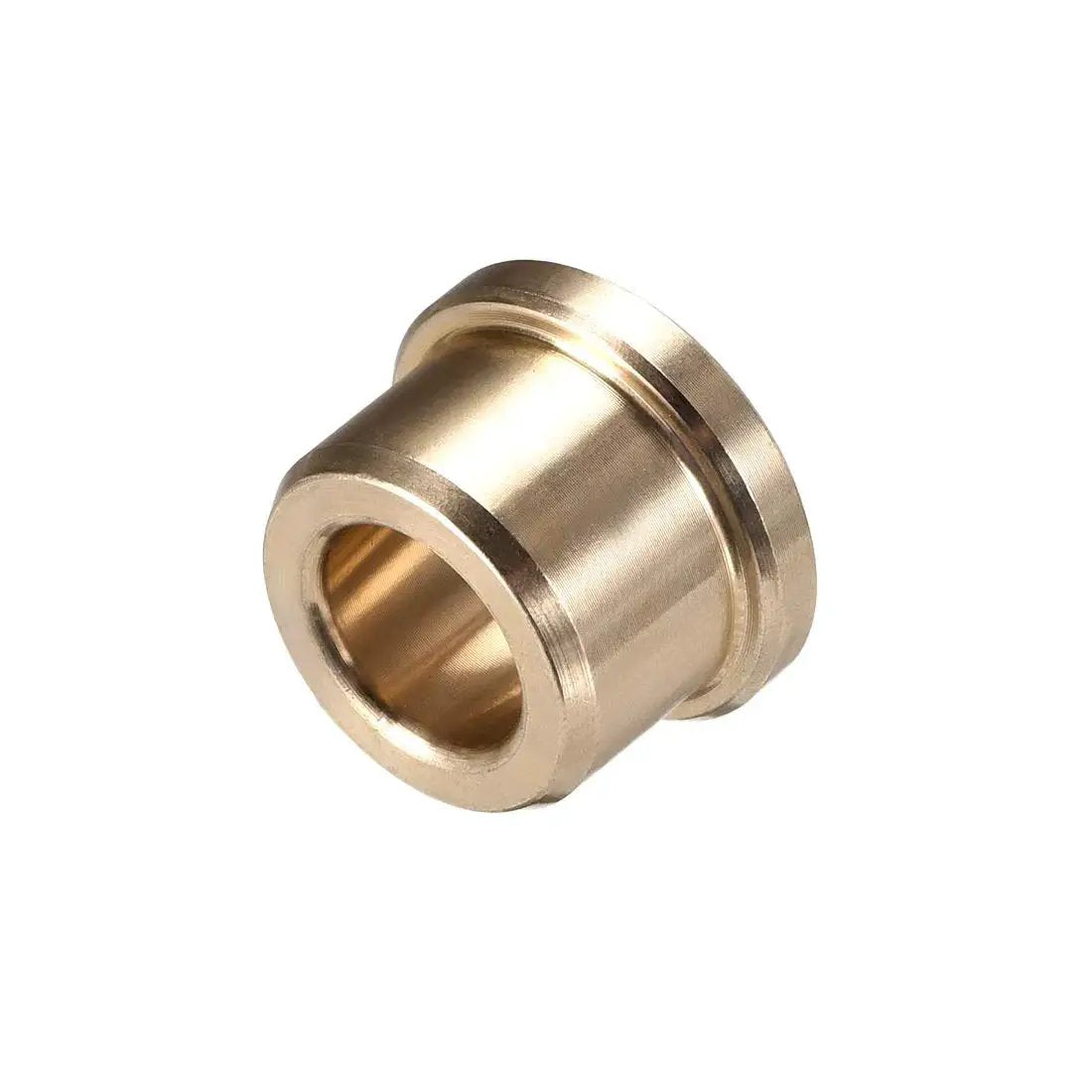 Sintered Bronze Flange Bearing Sleeve Three Eighths Bore Five Eighths Outer Diameter One Half Inch Length product image