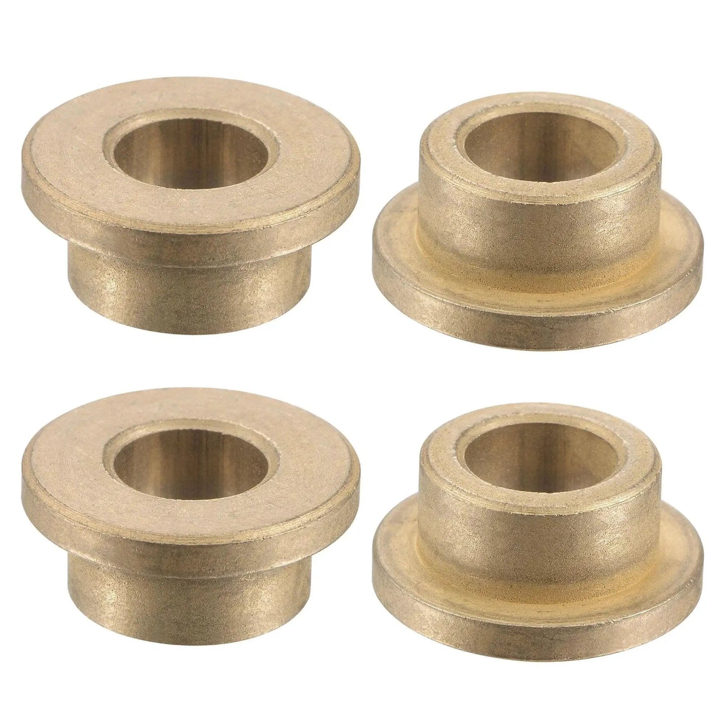 Flange Sleeve Bearing Set 10mm Bore 16mm Outer Diameter 10mm Length Flange Diameter 22mm Flange Thickness 3mm Sintered Bronze Self Lubricating Bushings Pack of 4