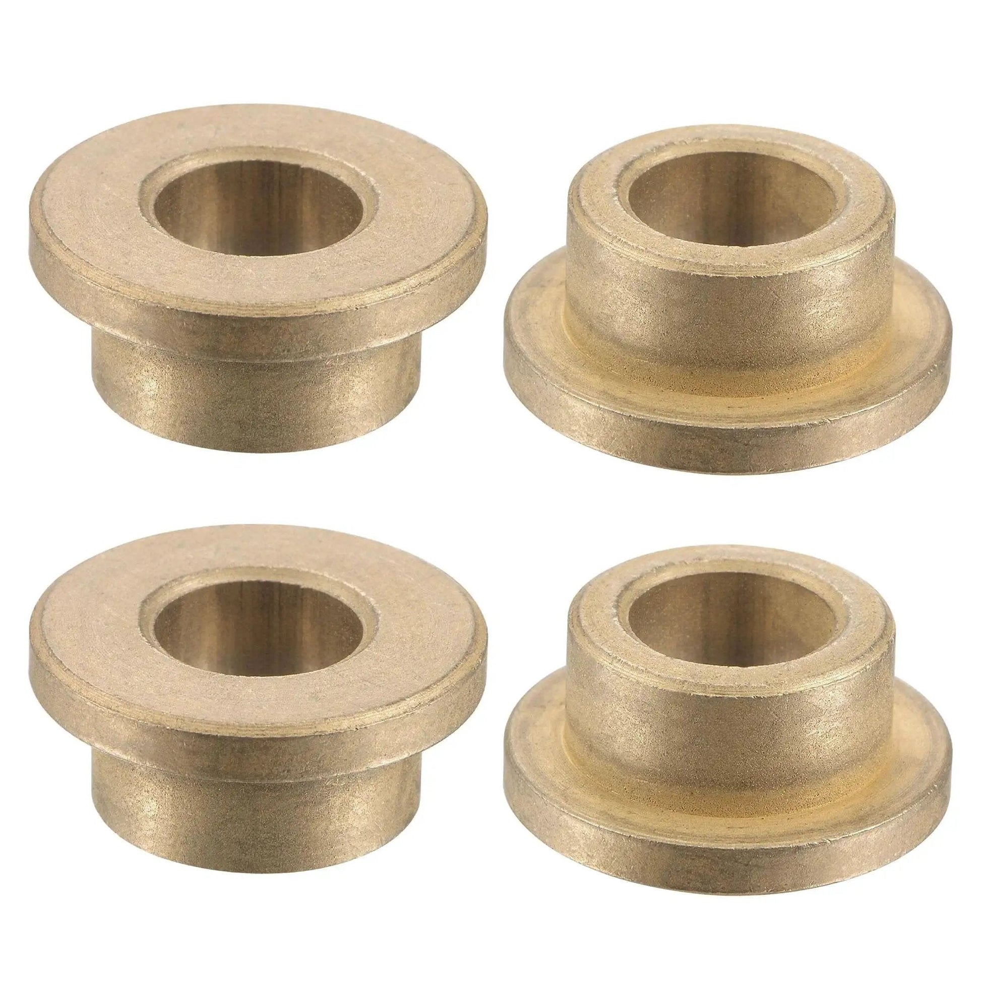 Flange Sleeve Bearing Set 10mm Bore 16mm Outer Diameter 10mm Length Flange Diameter 22mm Flange Thickness 3mm Sintered Bronze Self Lubricating Bushings Pack of 4