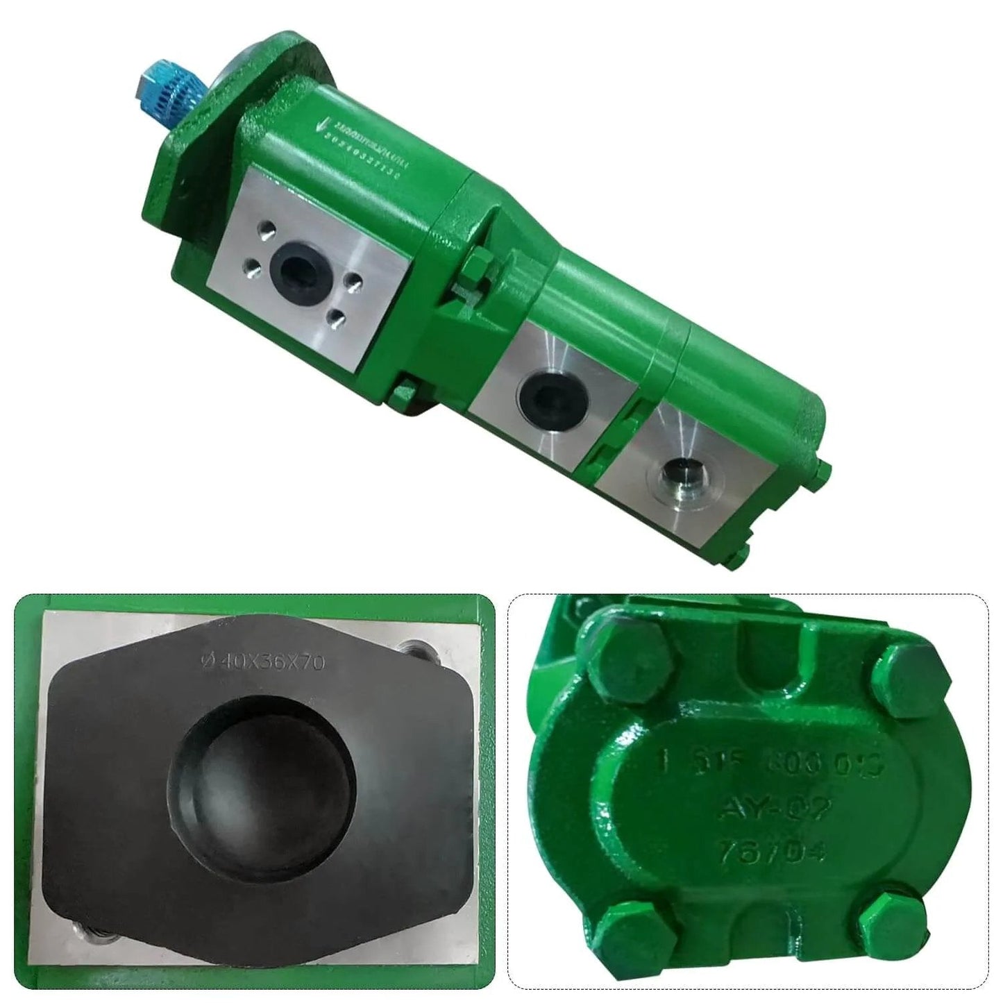 SJ34566 Hydraulic Pump SJ13305 Fits for John Deere 6120E tractors, green direct-fit replacement