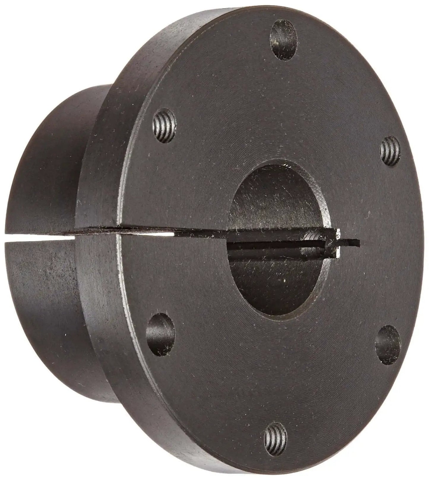 Sure Grip Bushing Type SK114 for Shaft Mounting on Pulleys and Sprockets, 1.25 Inch Bore, side view of ductile iron body with keyway.