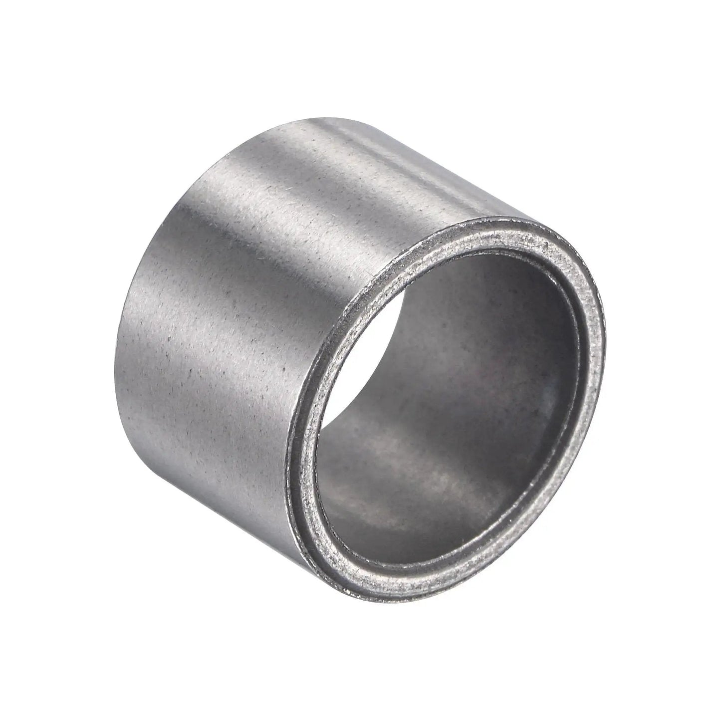Close-up of a Sleeve Bearings 14mm Bore 17mm Outer Diameter 12.5mm Length Sintered Iron Self Lubricating Bushing showing smooth surface.