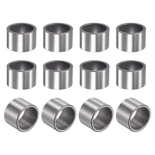 Sleeve Bearings 14mm Bore 17mm Outer Diameter 12.5mm Length Sintered Iron Self Lubricating Bushings 12 Pieces in a grid layout