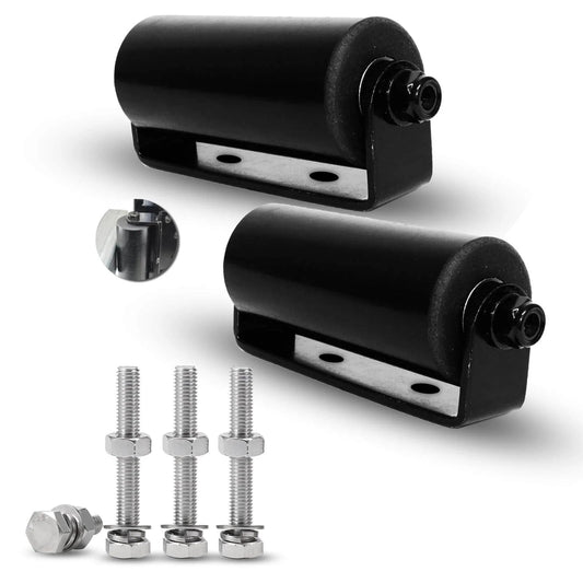 2Pack Slide Gate Guide Roller with C Post Welded Bracket, Hard Nylon Sliding Rolling Gates Guider, Heavy Duty Sealed Ball Bearing Side Roller Assembly (6 Inches - Type B- 2 Pack with Screws) designed for smooth motion and stable alignment in