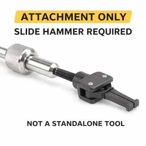 Pilot Bearing Puller Attachment For Slide Hammer with 2-Jaw Puller, fits 5/8 x 18, 3/4 x 16 threads, OEMTOOLS 27033 compatible