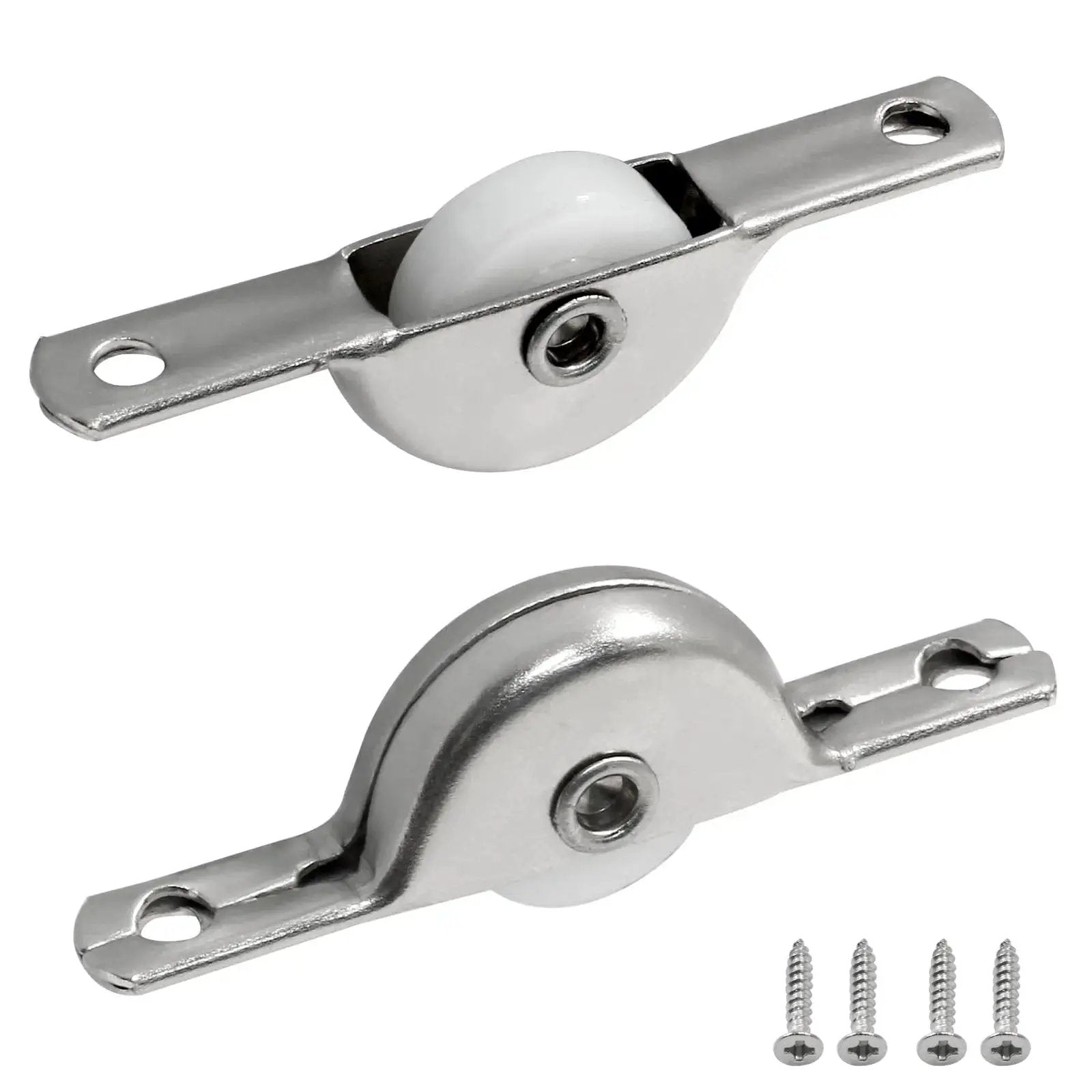8Pcs 18Mm Sliding Door Pulley Wheels For Screen Doors Closets Wardrobes And Cabinets Durable Plastic Rollers Easy Installation