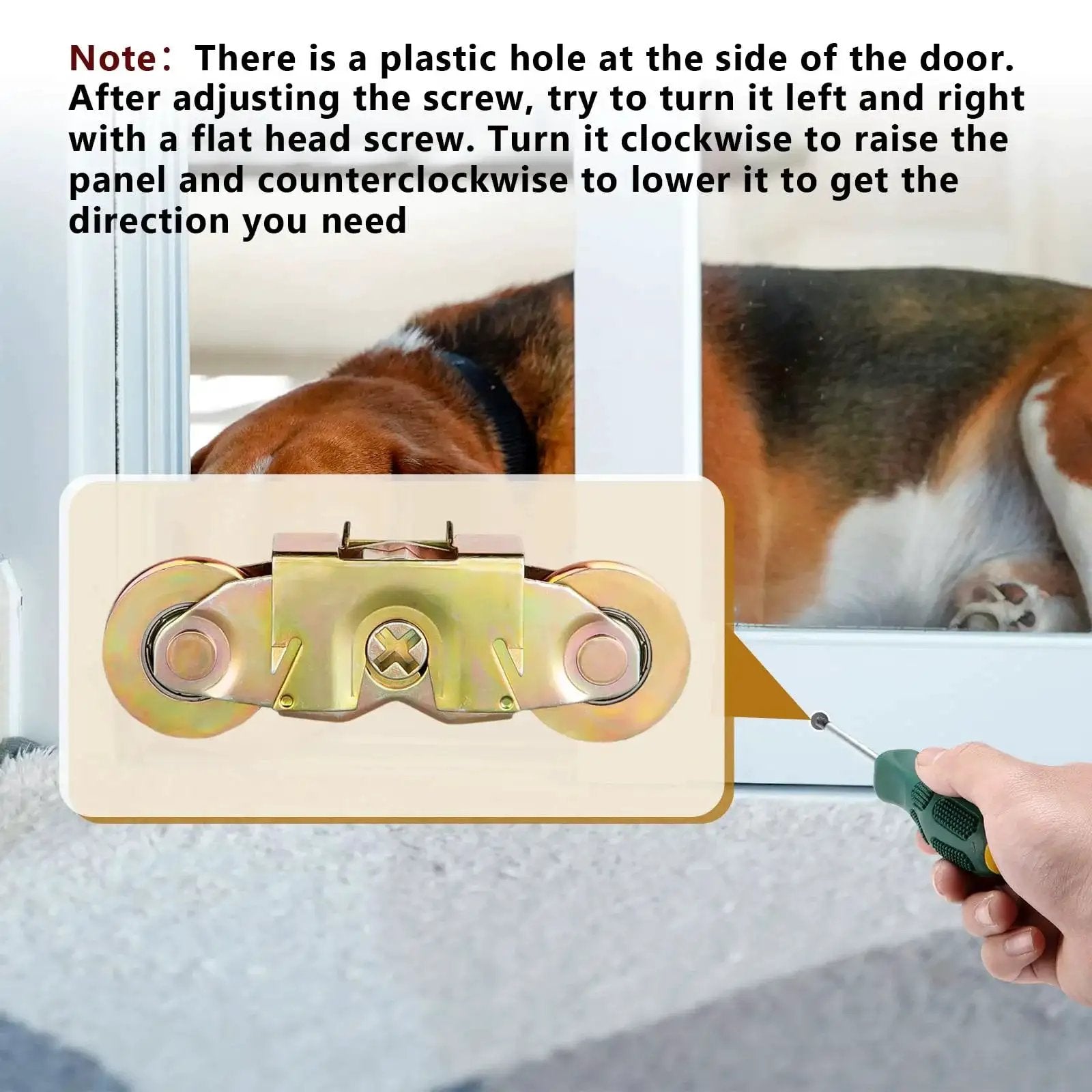 Sliding Patio Door Tandem Roller Assembly For Andersen Doors Compatible With Andersen Sliding Door Rollers Replaces Part 1273704 1964 1982 To Present Two Rollers With One And A Quarter Inch Bearing shown with installation tool.
