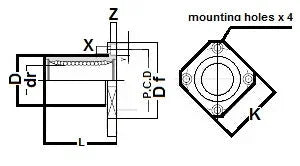SMSK16 16mm Slide Bush Bushings Miniature Motion Linear Bearing