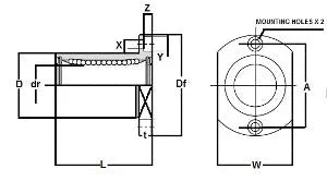 SMT10UU NB 10mm Slide Bush Bushings Miniature Motion Linear Bearing