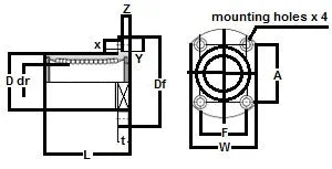 SMT30GUUE NB 30mm Slide Bush Bushings Motion Linear Bearing