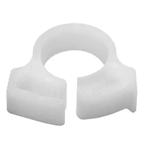Snapper Hose Clamps SNP410C2 0.379 inch to 0.421 inch min max diameter POM white, precision molded clamp