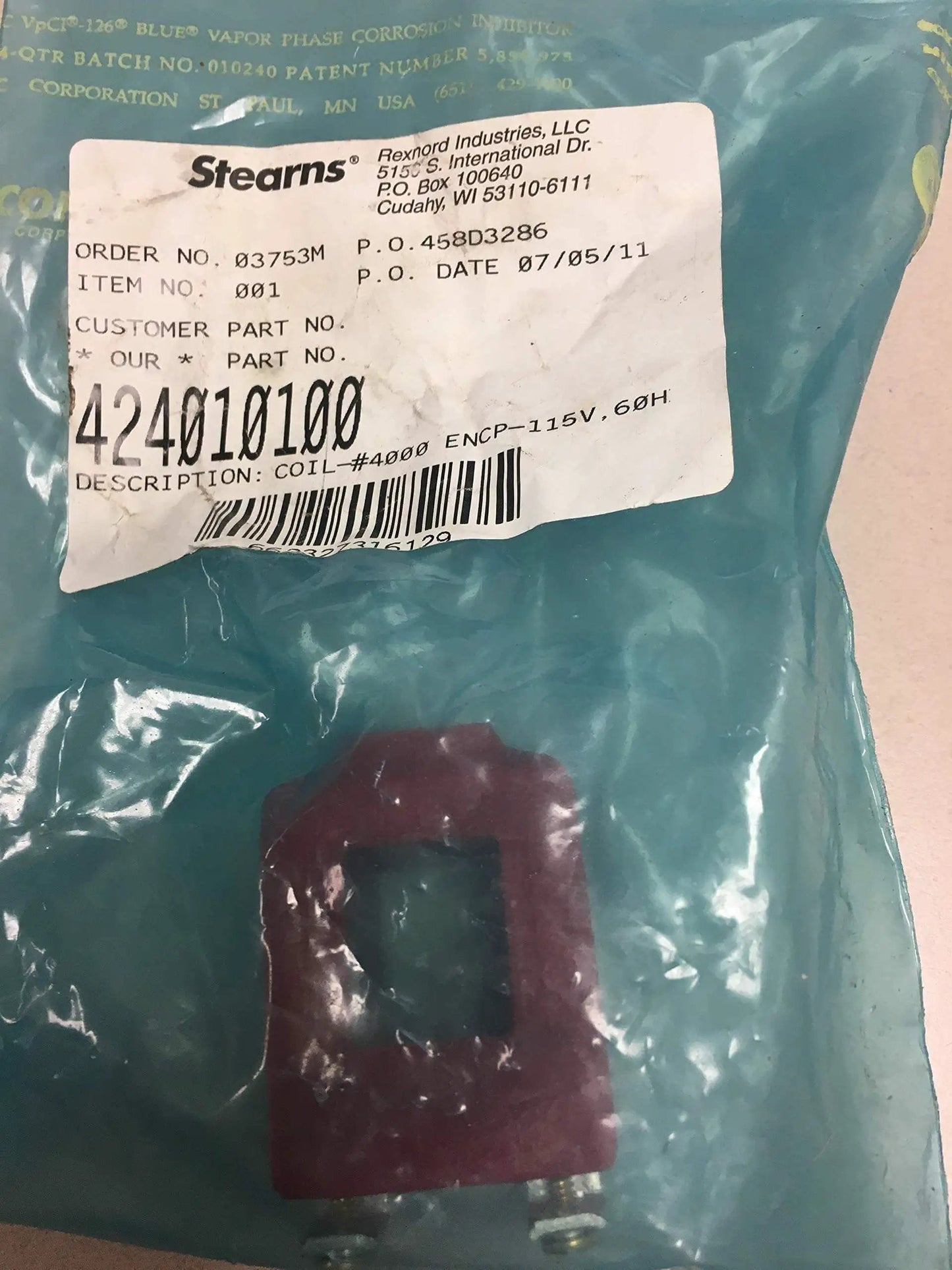 Solenoid Coil For Clutch Or Brake Replacement Heavy Duty Pro Grade Electric Coil For Stearns Rexnord 424010100 in packaging
