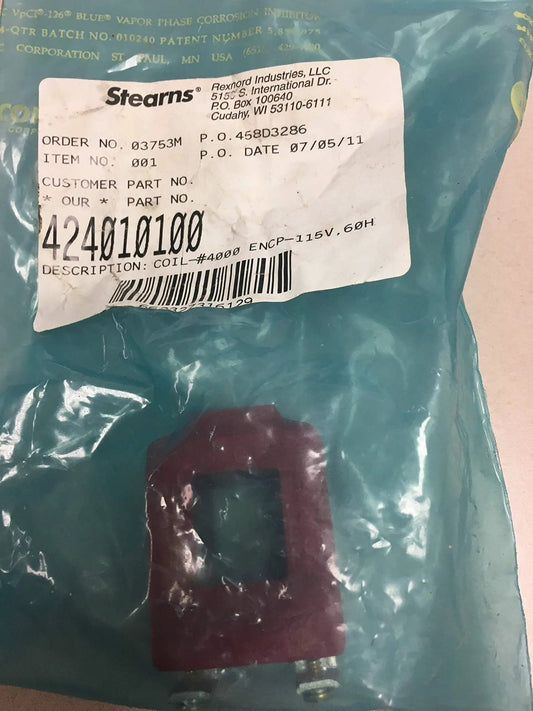 Solenoid Coil For Clutch Or Brake Replacement Heavy Duty Pro Grade Electric Coil For Stearns Rexnord 424010100 in packaging