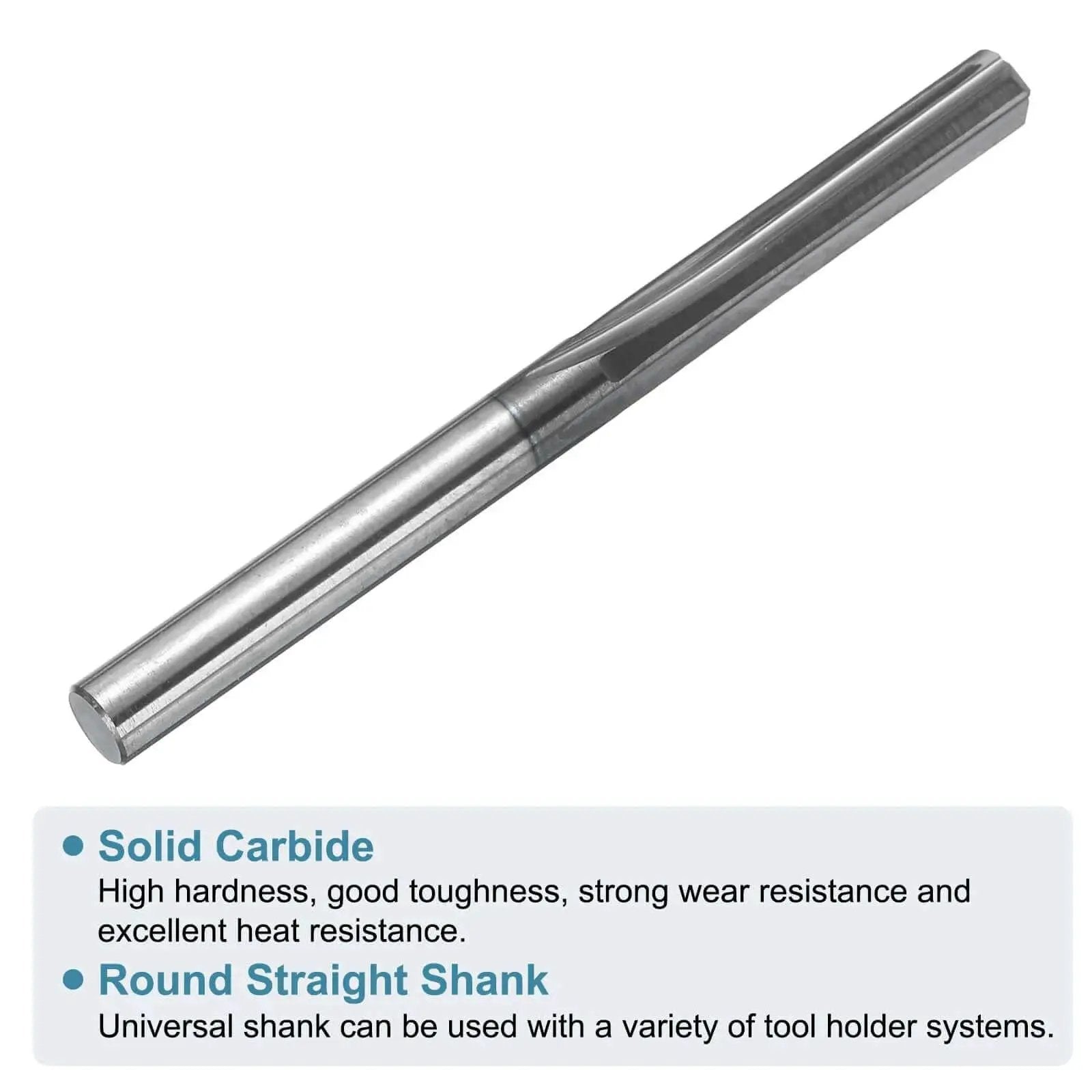 4mm Solid Carbide Chucking Reamer For Lathe Machines With 4 Spiral Flutes And Straight Shank H7 Precision Hole Reaming Tool