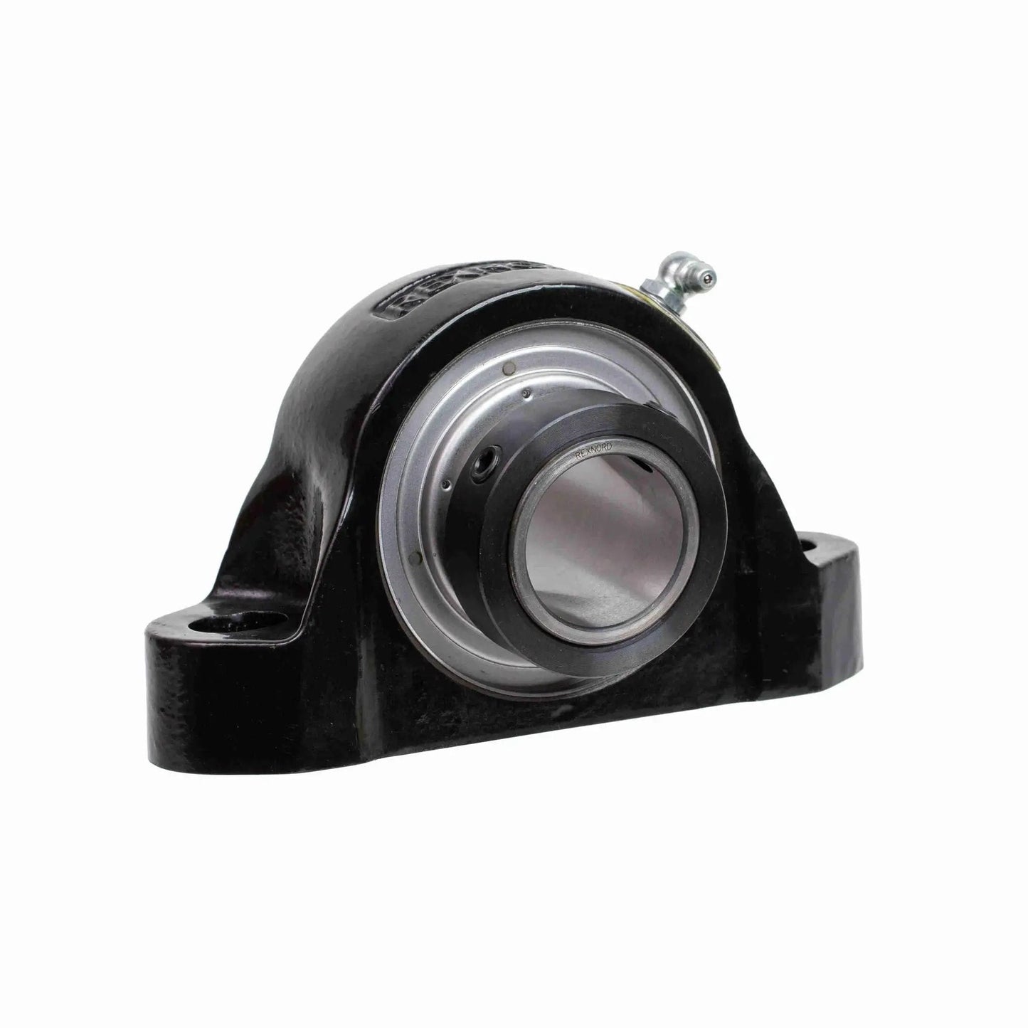 Rexnord P2B207T solid-housed pillow blocks with PT Select spherical roller bearings, front view of cast steel housing