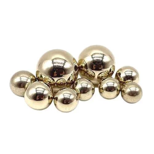4.763mm-300pcs Solid Copper Balls High Precision 0.9mm-45mm Industrial-Grade Solid Precision Copper Balls Corrosion-Resistant on display