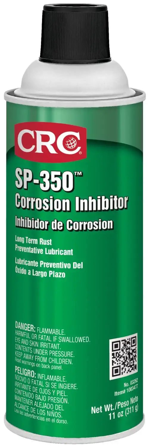 SP-350 corrosion inhibitor aerosol can by CRC for indoor metal surfaces, 11 oz, long-lasting rust prevention lubricant