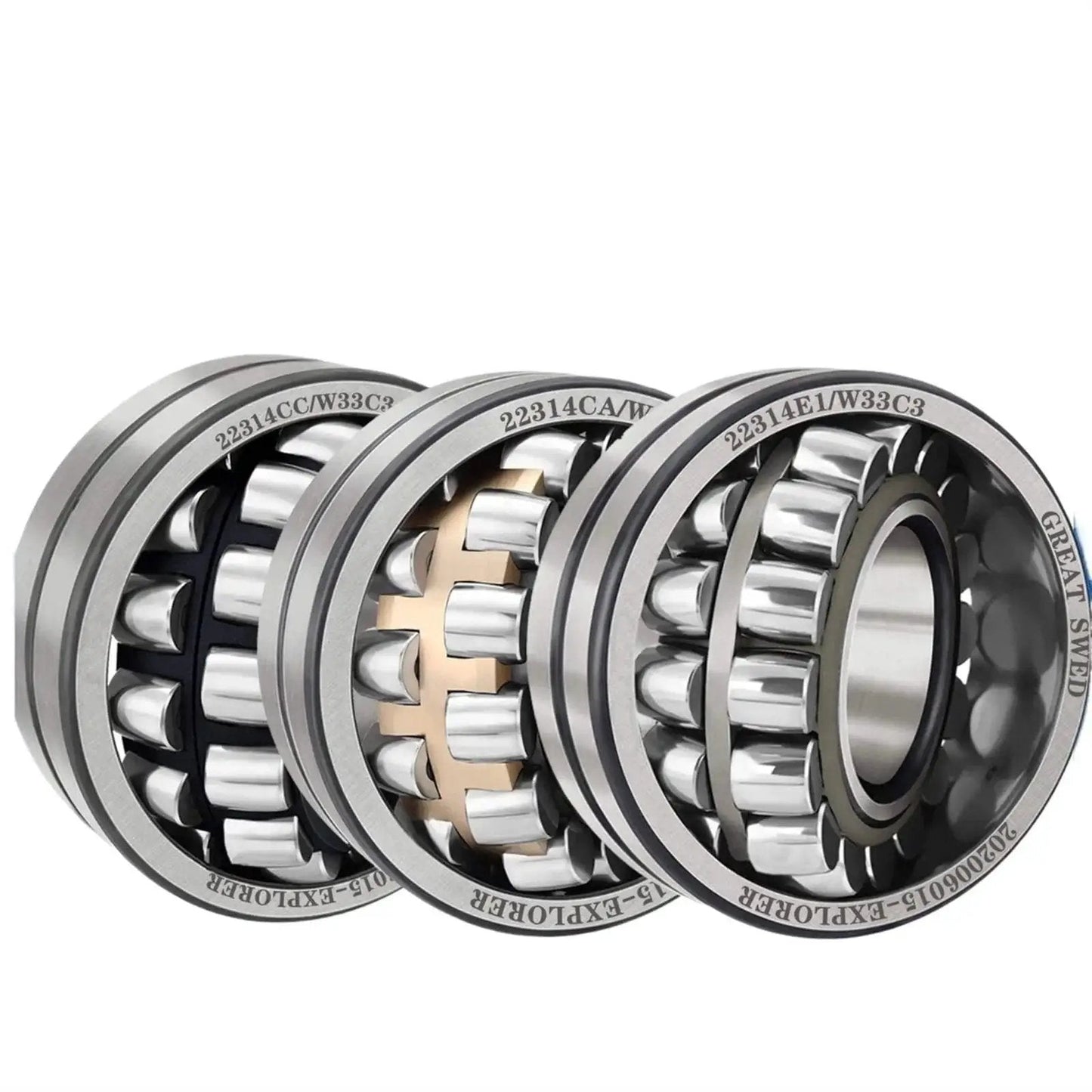 Spherical Roller Bearing 23028CAK W33 with Brass Cage delivers dependable heavy duty performance, showcasing multiple bearings.
