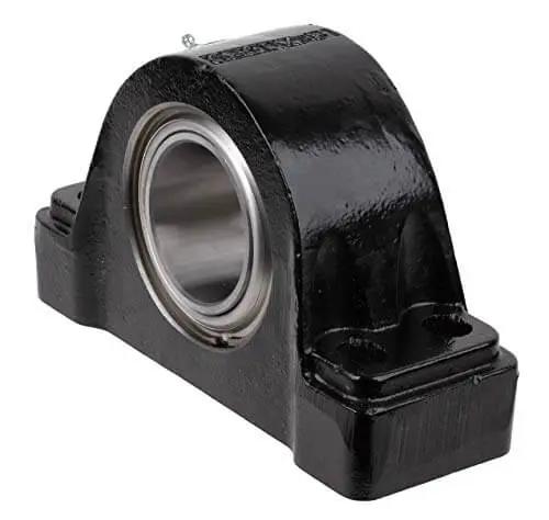 Side view of Pillow Block Spherical Roller Bearing With Cast Iron Housing Rexnord Link-Belt PB22439FH 2-7/16 Inch Bore.