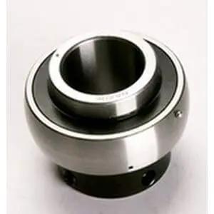 High Performance Spherical Roller Bearing Insert With Set Screw Locking Regreasable Open Steel Housing For Bi Directional Axial Load Rexnord 2215U Bore Two And Fifteen Sixteenths Inch Outer Diameter And Outer Ring Width