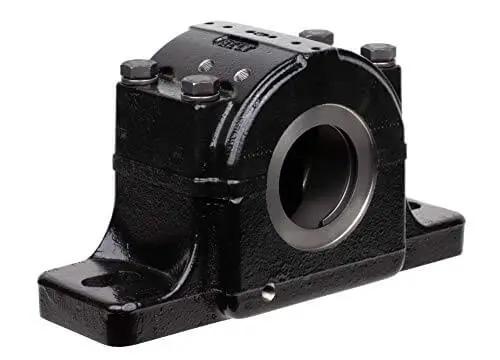 Side view of Split Housed Pillow Block Spherical Roller Bearing PLB6847FR 2 15/16 Inch with cast iron housing and sealed bearings
