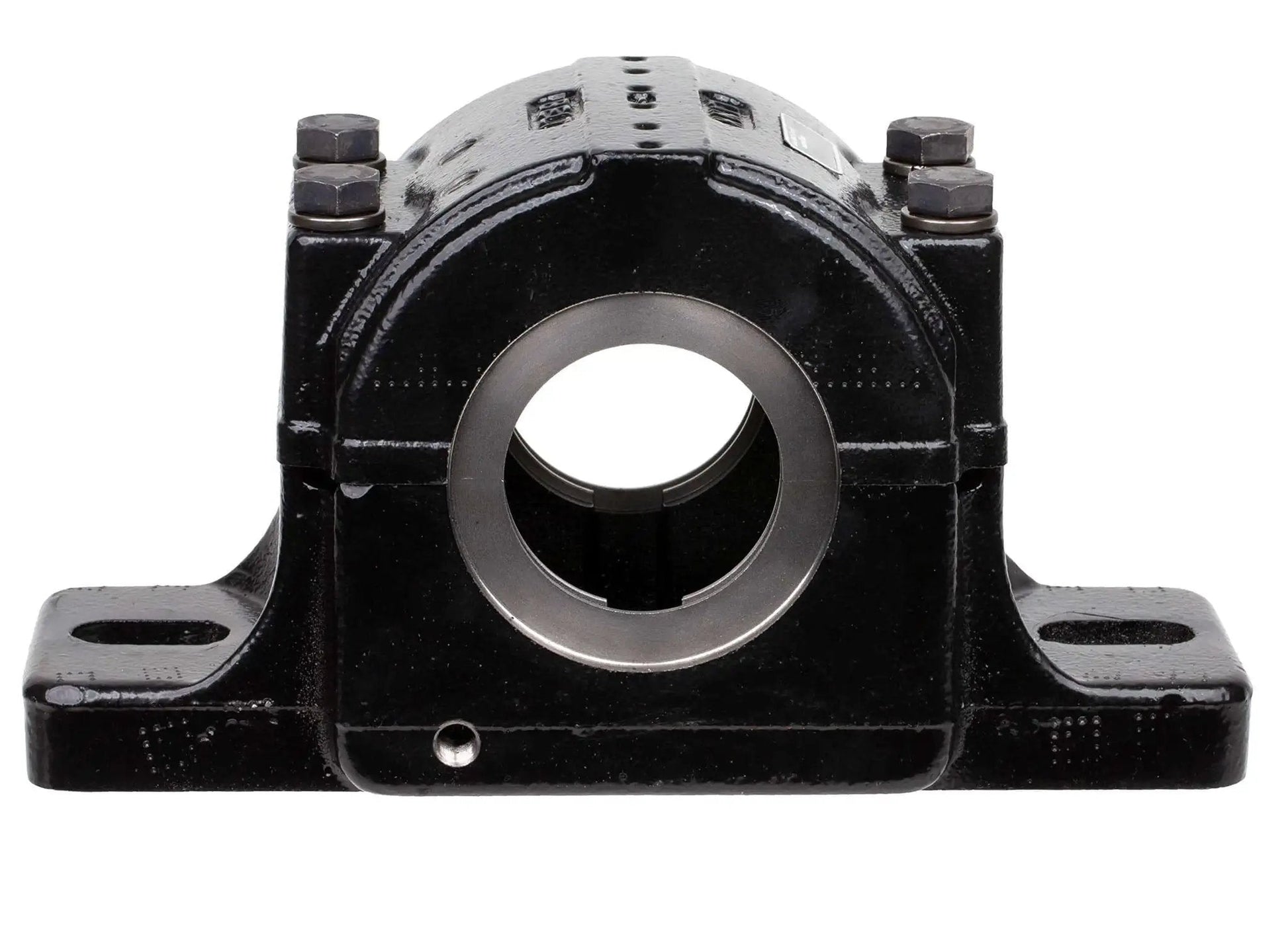 Split Housed Pillow Block Spherical Roller Bearing PLB6847FR 2 15/16 Inch, cast iron housing, front view
