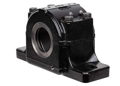 Split Housed Pillow Block Spherical Roller Bearing PLB6847FR 2 15/16 Inch, Cast Iron Housing, Sealed Bearings, Side View