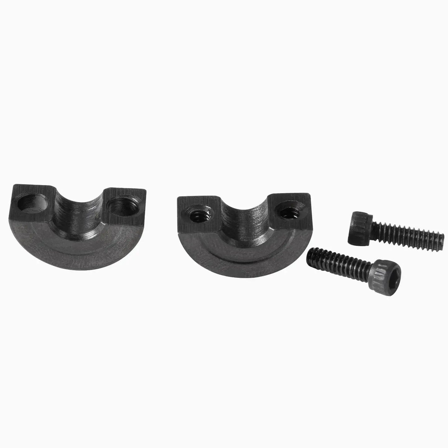 Double Split Shaft Collar Fifteen Sixteenth Inch Bore, One And Three Quarter Inch Outer Diameter, One Half Inch Thick, Two Piece Clamping Collar, Four Pack Locking Collar For Gears And Machinery In Automotive Robotics Sinoblu parts and screws in black steel