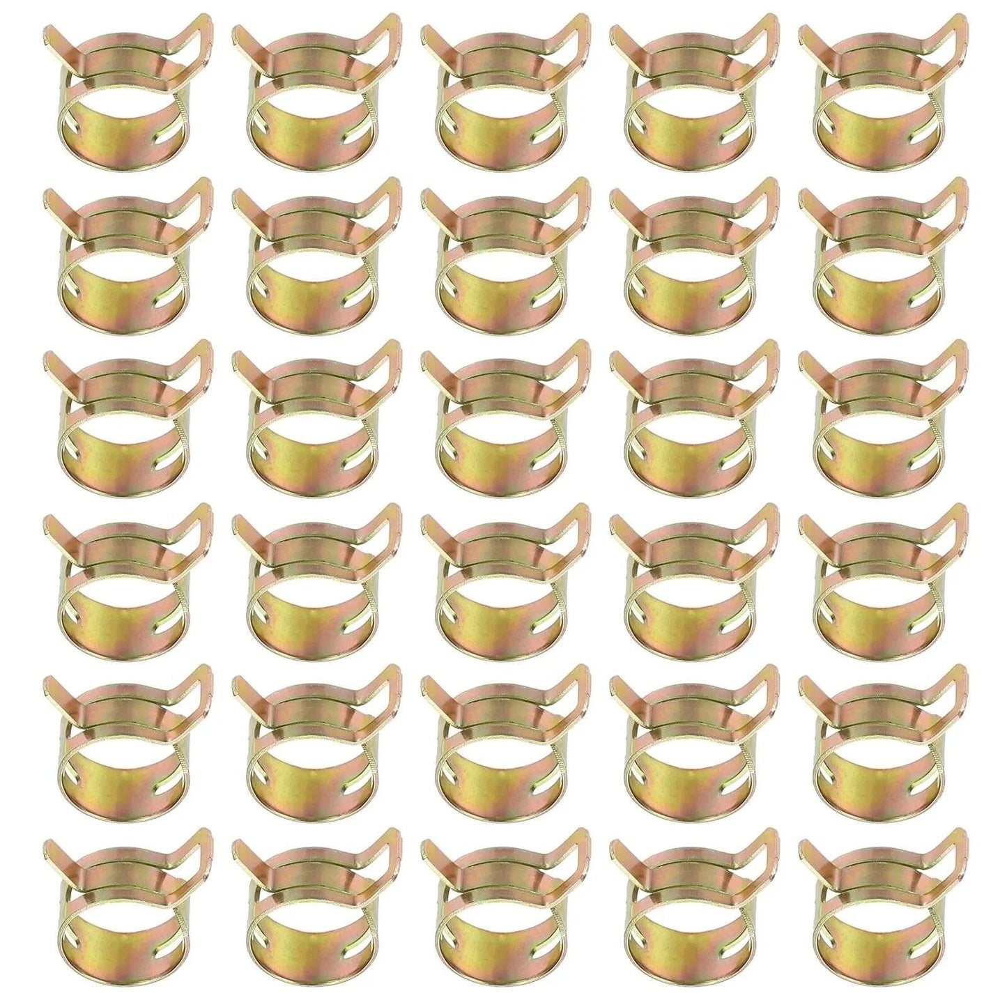 Spring Band Hose Clamps For 20 To 24 Millimeter Hose OD Pack Of 30 Vacuum Constant Tension Clips For Fuel Line Air Hose