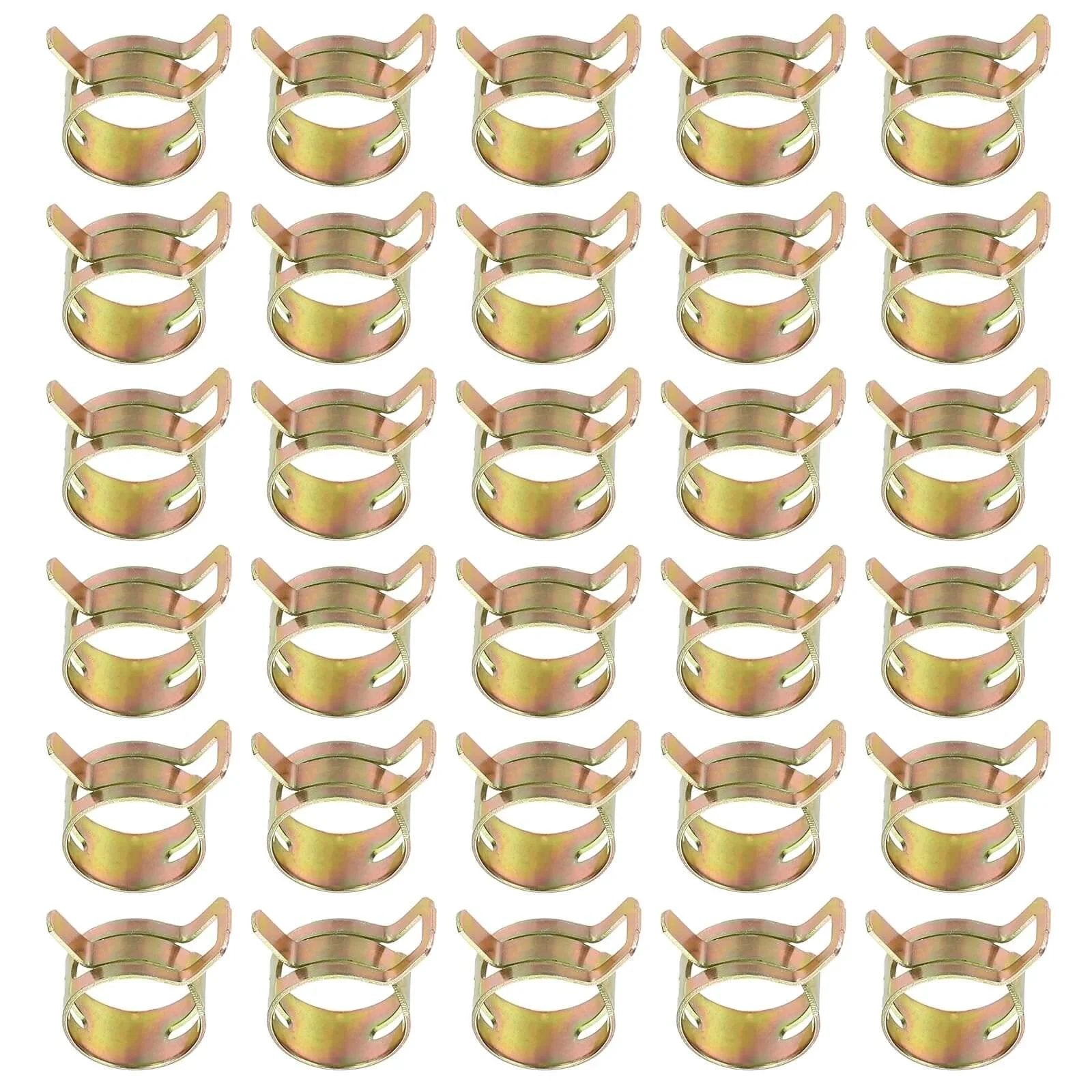 Spring Band Hose Clamps For 20 To 24 Millimeter Hose OD Pack Of 30 Vacuum Constant Tension Clips For Fuel Line Air Hose