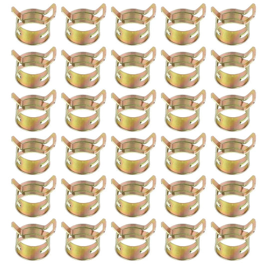 Spring Band Hose Clamps For 20 To 24 Millimeter Hose OD Pack Of 30 Vacuum Constant Tension Clips For Fuel Line Air Hose