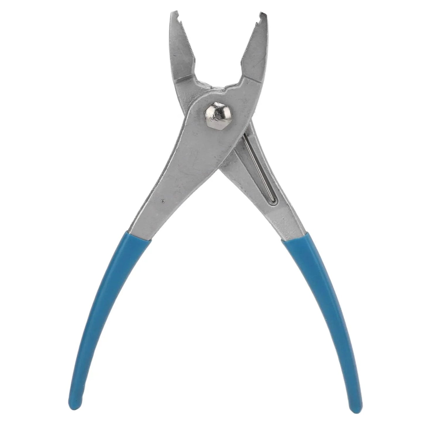 Spring Clamp Pliers Universal Radiator Hose Clamp Pliers 0.6 Inch Multi Directional Hose Clamp Pliers, blue handles, metal jaws