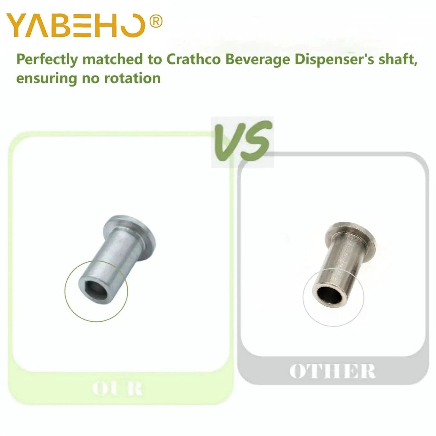 12 Pack Bearing Sleeves for 3220 Dispenser Replaces Crathco 3220 and Grindmaster Cecilware 3220, stainless steel sleeve comparison