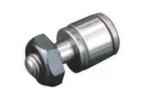CF 8FBUU Driven Cam Follower Bearing, Sealed Caged Roller, M8 Stud, Hex Head, CF-B Metric Series, stainless steel roller