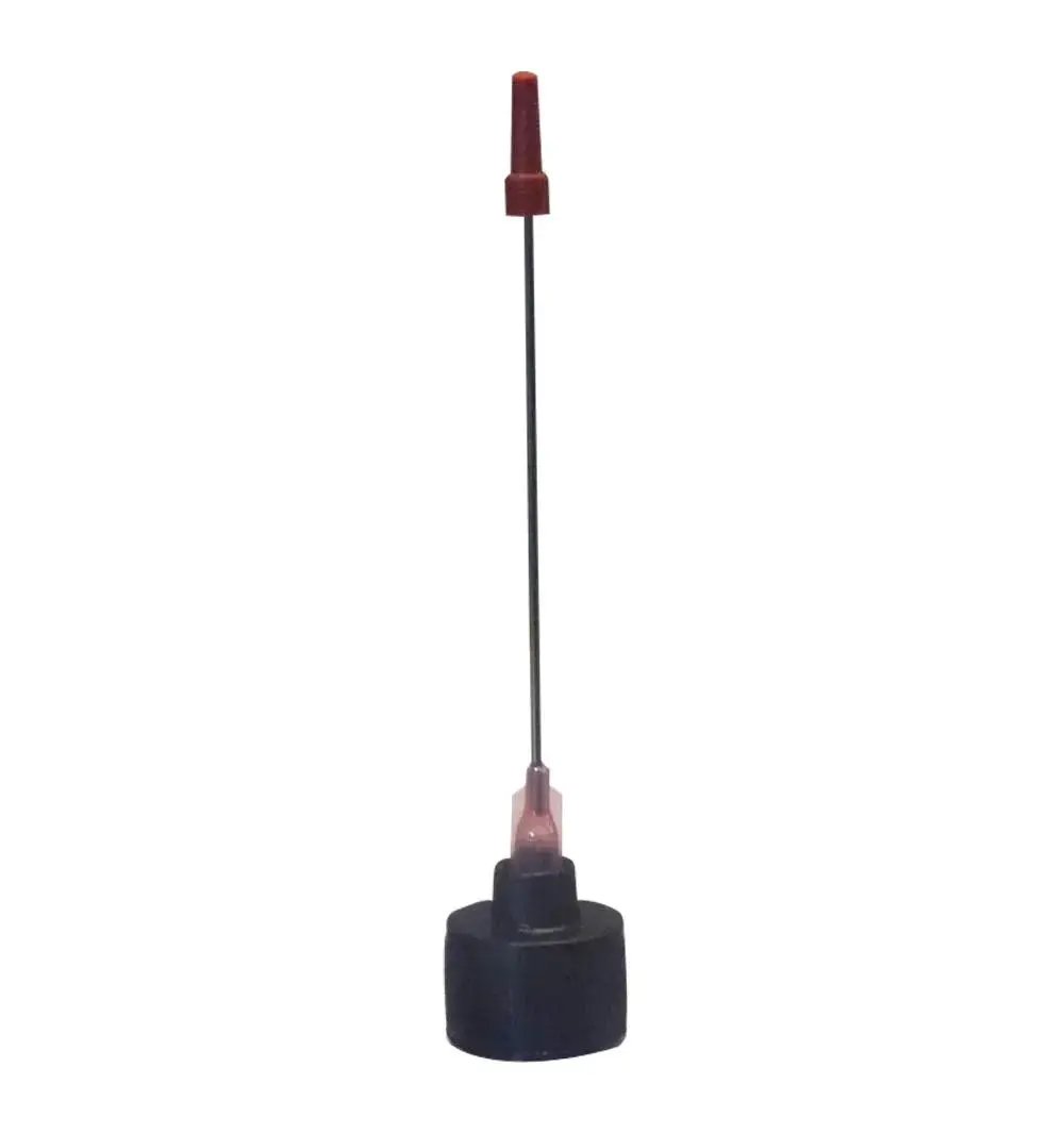 Five Pack Of Medical Grade 1 Oz Boston Round Bottles With Extra Long 2 Inch Stainless Needle Applicator For Gun Oils