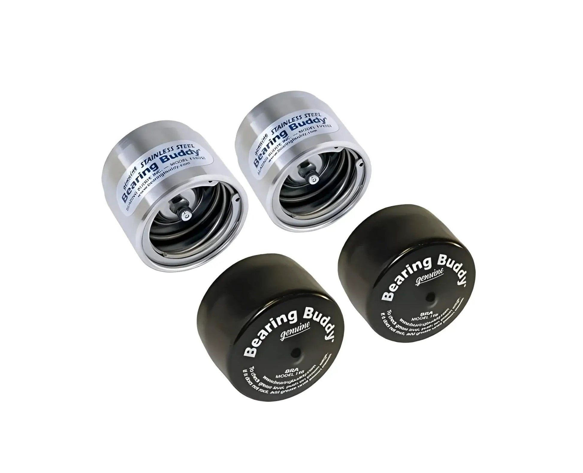 USA Made Stainless Steel Bearing Protector For 1.781 Inch Hubs With 19B Bra, Wheel Bearing Shield shown with protective bras