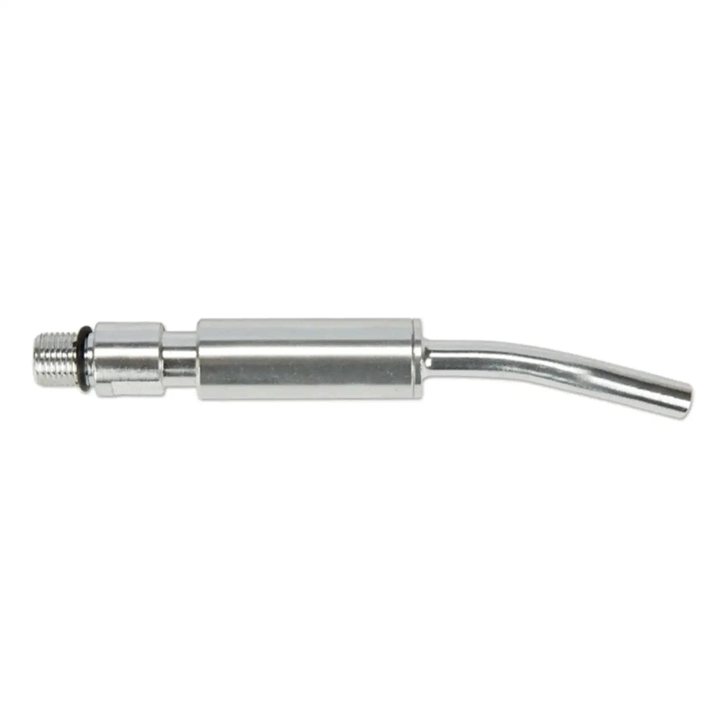 Two Pack Japanese Bearing Tube Nozzles for Car Interior Air Blow Guns, M10x1 Thread, 120 Mm Long, Stainless Steel, side view