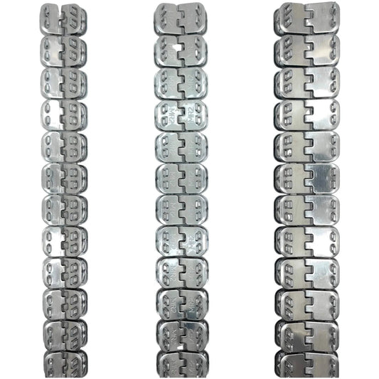 24 Inch Stainless Steel Conveyor Belt Fasteners With Hinge Pin Two Pairs In A Box For Belt Thickness 5 To 6 Millimeters Industrial Belt Staple Lacing Durable Lacing System Compatible With Staple Fasteners Tool