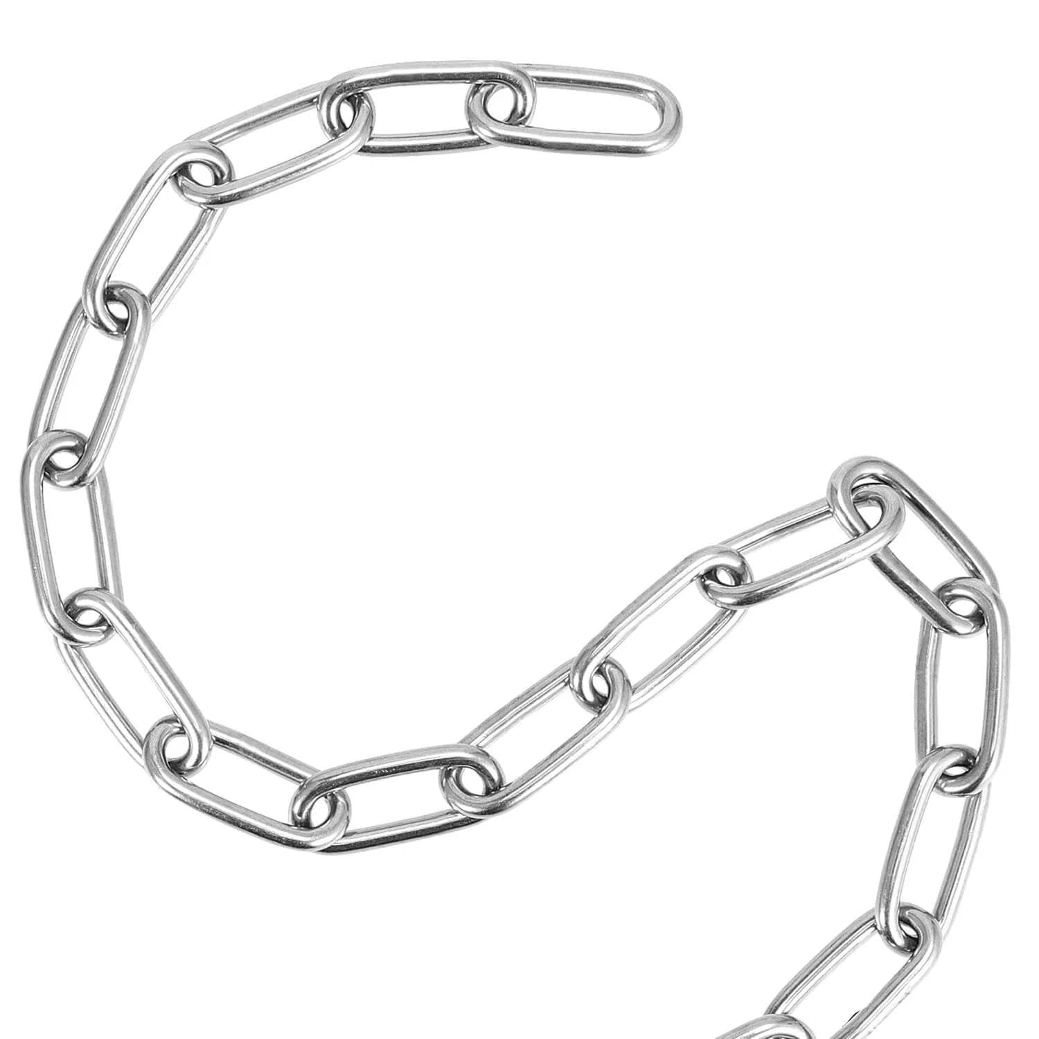 5/32 Inch 26 Ft Heavy Duty Stainless Steel Chain, Rustproof Swing Chain for Pulling, Towing, Anchoring, Camping, 330 lbs Max Load