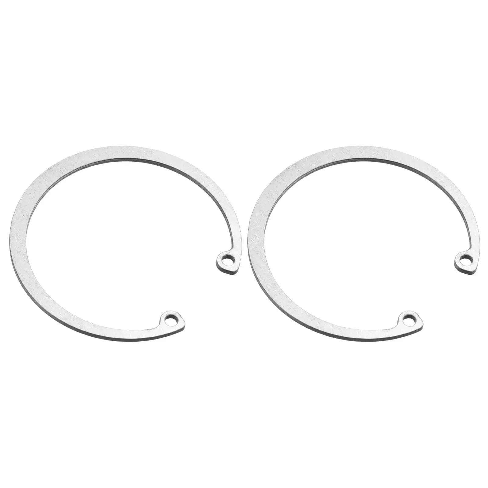 Heavy Duty Internal Retaining Ring Circlip for Grooved Shafts and Studs 2 Pack by Uxcell 304 Stainless Steel shown