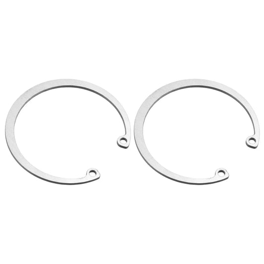 Heavy Duty Internal Retaining Ring Circlip for Grooved Shafts and Studs 2 Pack by Uxcell 304 Stainless Steel shown
